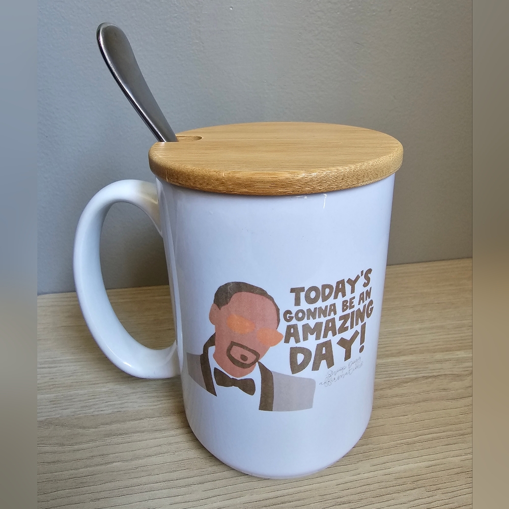 Snoop Affirmations Mug with Bamboo Lid - 15oz Handmade - Doggyland - Picture 5 of 6